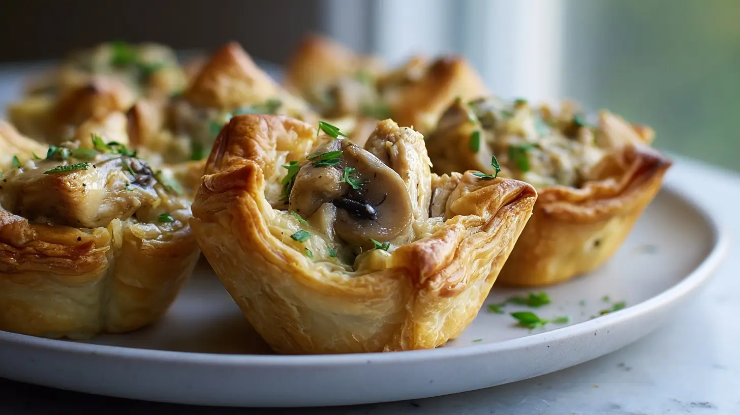 Bouchées à la reine préparées dans une friteuse à air.