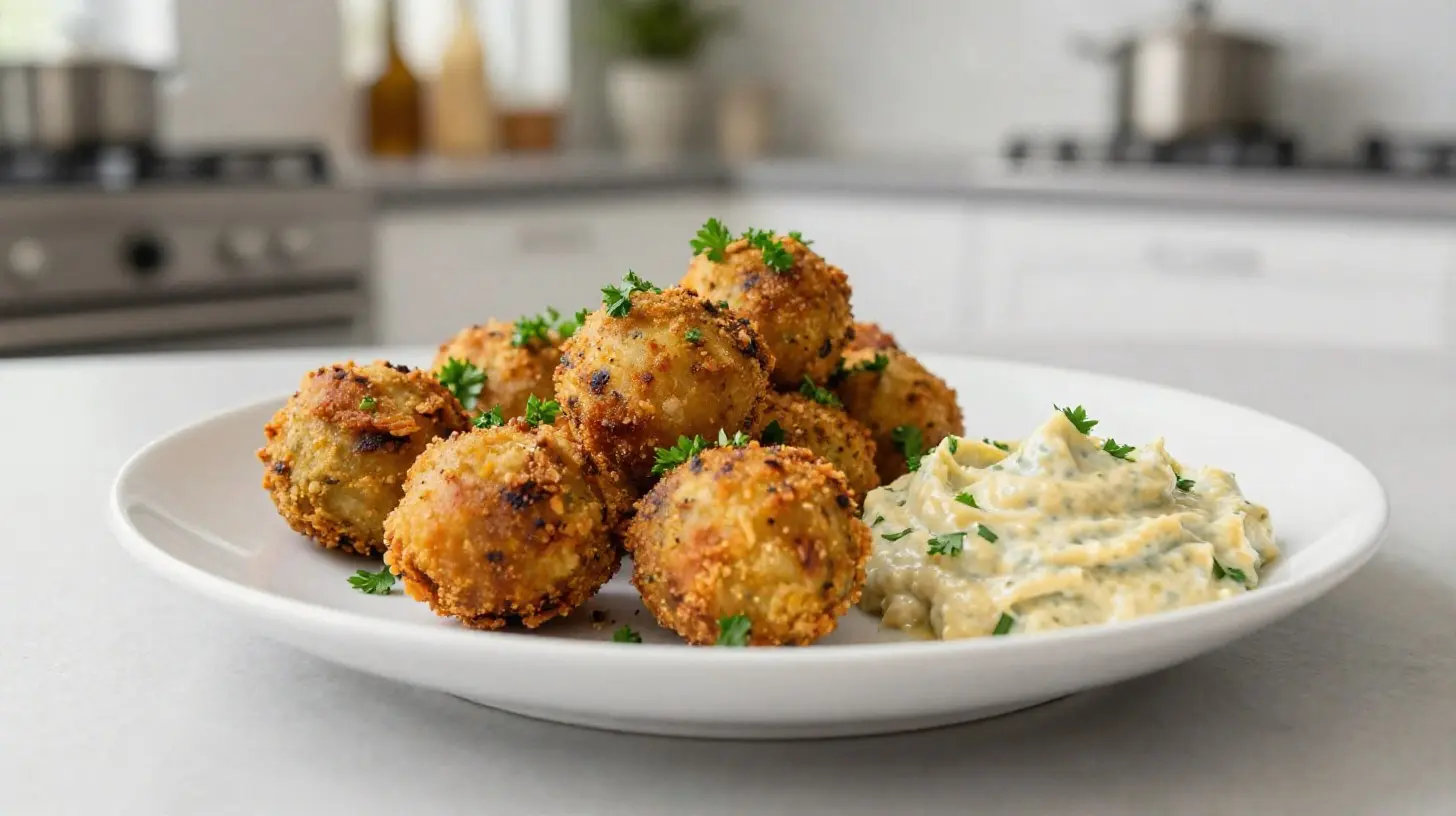 Savoureux falafels classiques cuits dans un airfryer pour une texture croustillante et délicieuse.