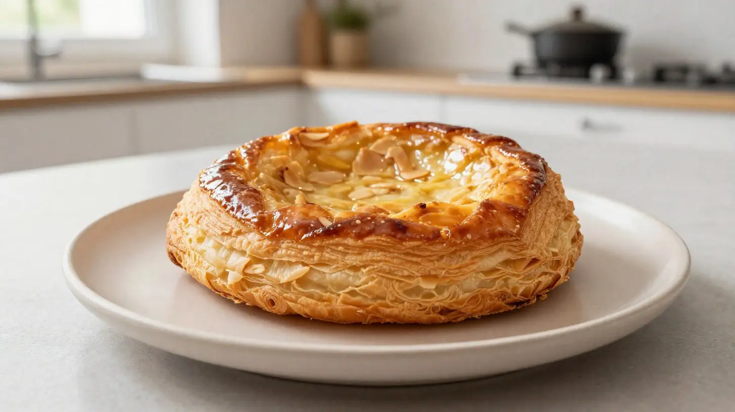 Délicieuse galette des rois cuite à l'airfryer pour une cuisson parfaite.