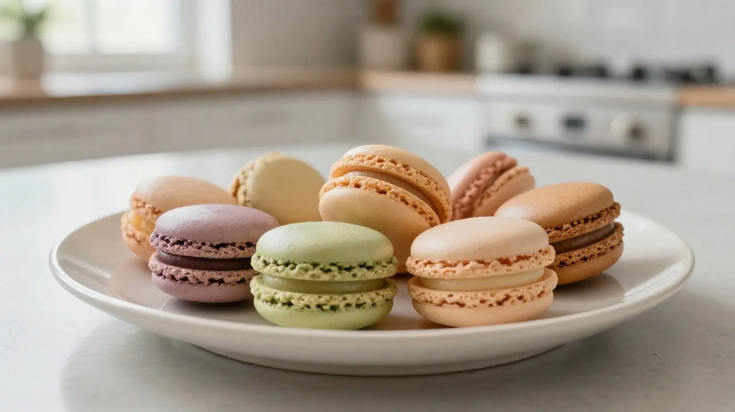 Délicieux macarons préparés facilement dans un Airfryer pour un goût parfait.
