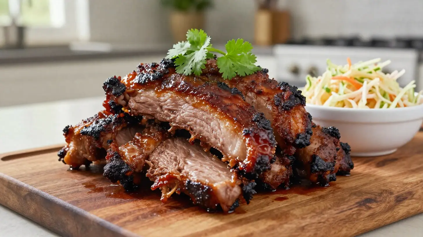 Délicieux porc effiloché barbecue préparé dans un Airfryer pour une cuisson parfaite.