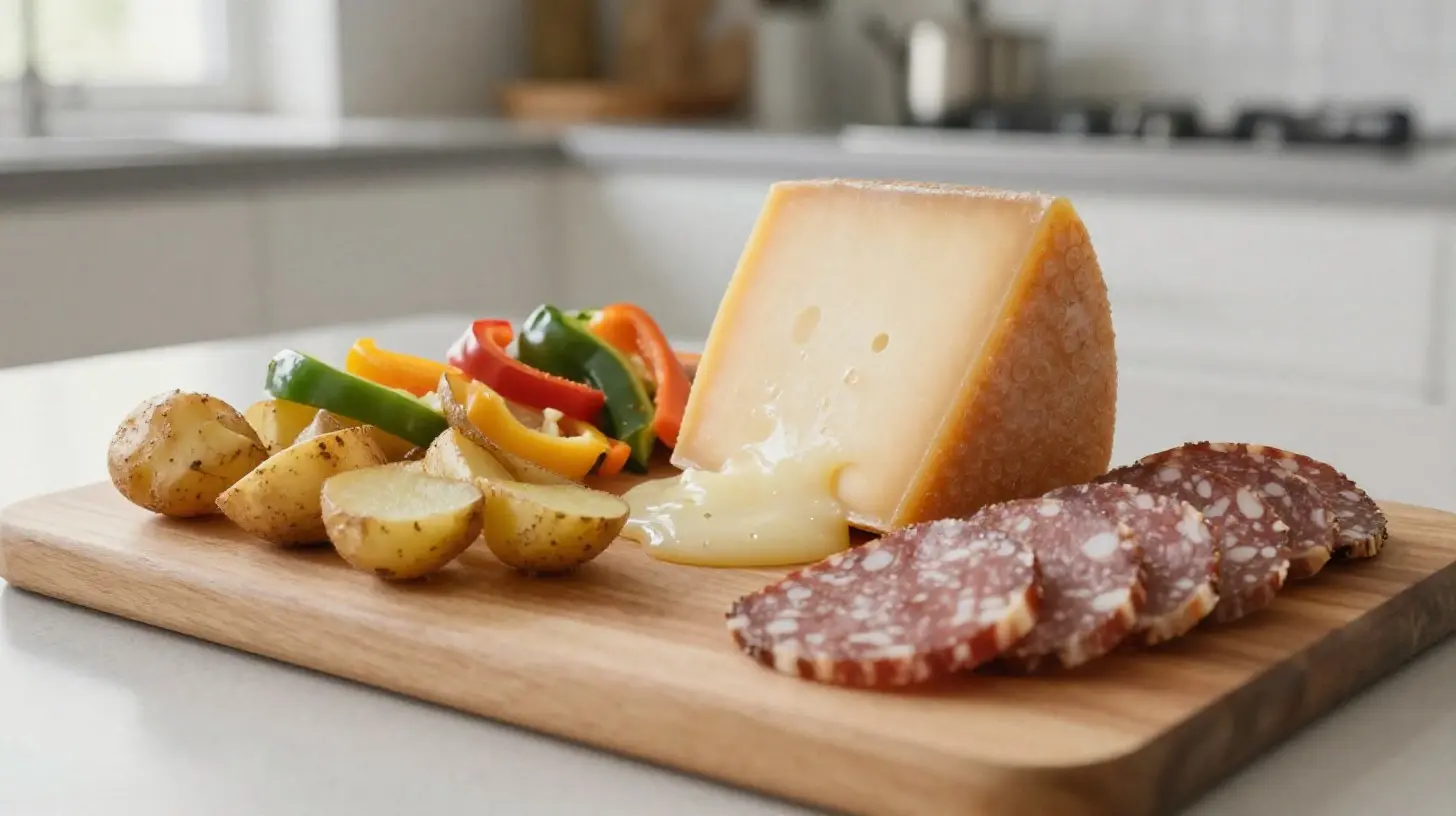 Raclette grillée délicieuse préparée facilement avec un airfryer.