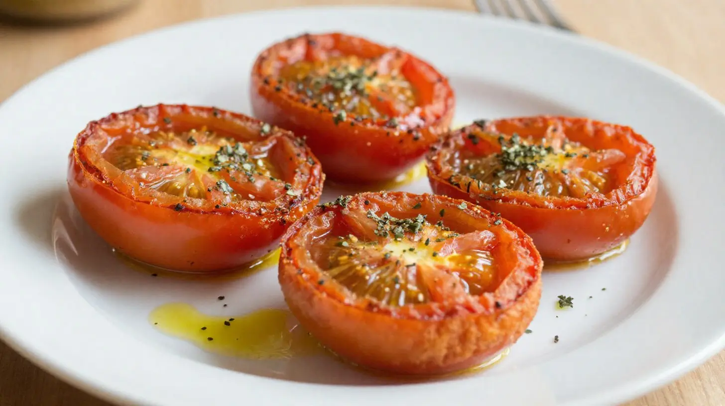 Délicieuses tomates provençales croustillantes préparées dans un Airfryer.