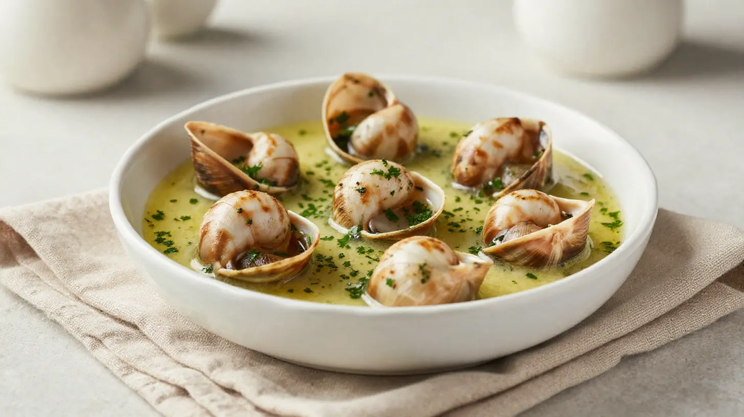Délicieux escargots au beurre persillé cuits à la perfection dans un Airfryer.