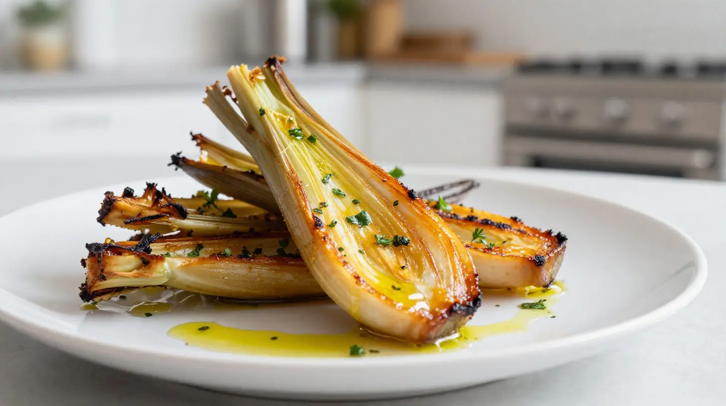 Délicieux fenouil rôti au Airfryer, parfait pour accompagner vos plats.