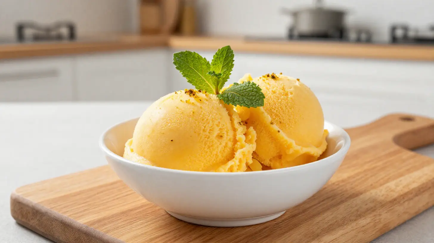 Délicieux sorbet au airfryer, parfait pour une journée chaude.